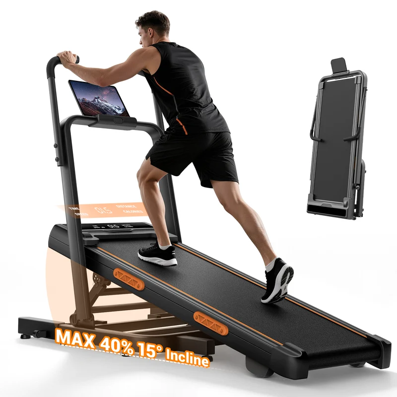 Umay X5FD 32% Incline Foldable Treadmill with Dual Handle Bar 10KM/H
