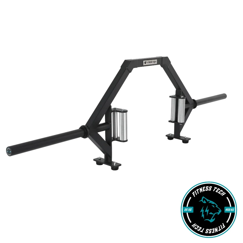 Barre Olympique Hexagonale Ouverte | Noir Mat 50mm (450kg)