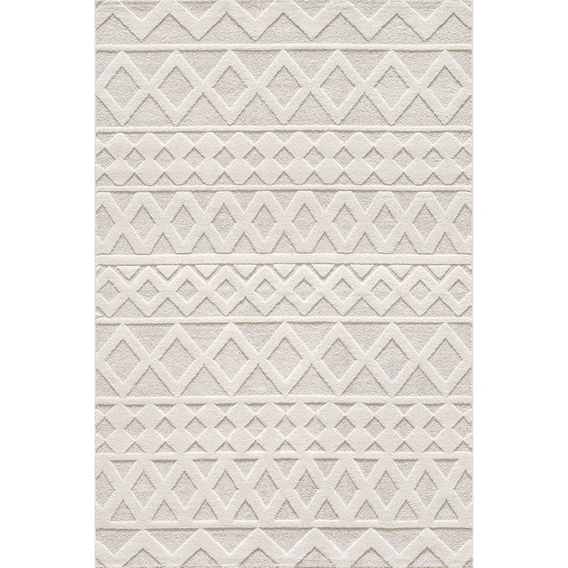Tapis crème à motifs géométriques– Pour salon et chambre - ELIO 54