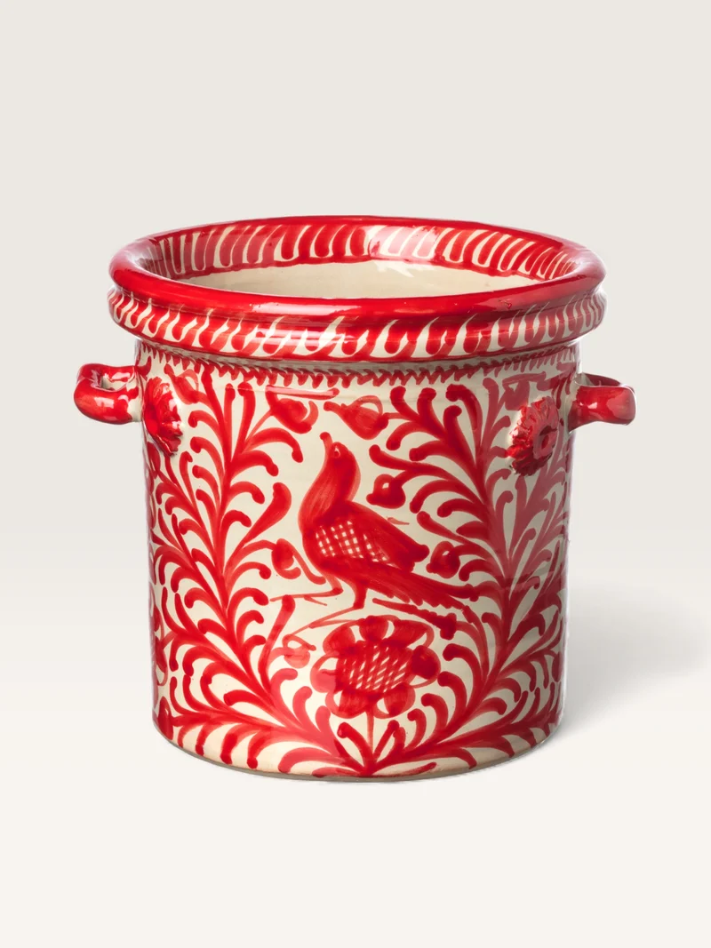 Seau à Glace Oiseaux Rouge