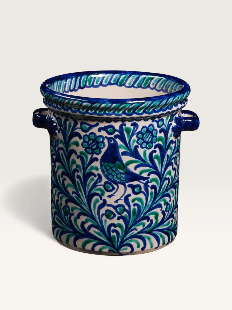 Seau à Glace Oiseaux Bleu et Vert