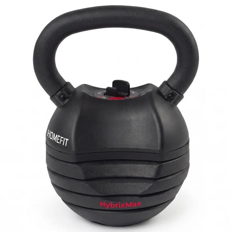 Kettlebell Réglable Homefit HybridMax – 5 Poids en 1 – 13,5 / 18 / 22,5 kg – Réglage Rapide