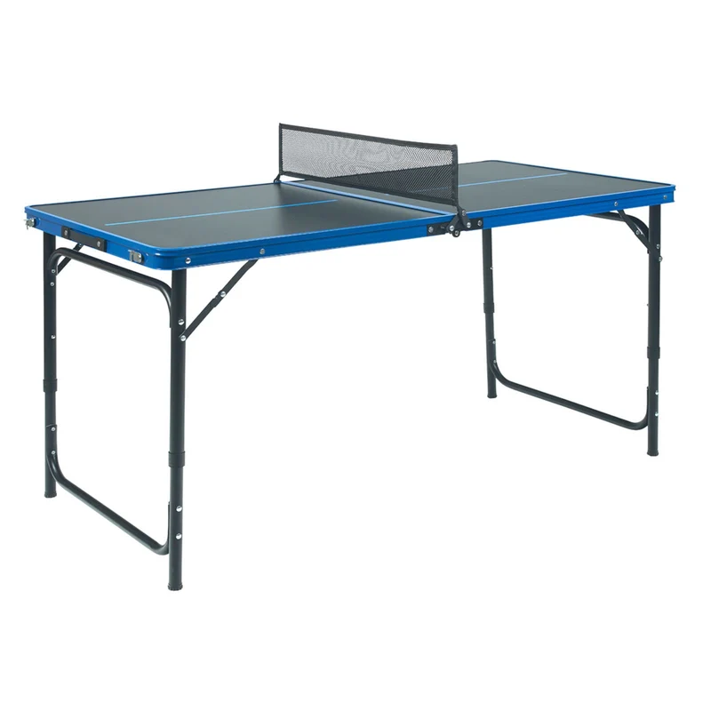 Mini Table de Ping-Pong Homefit Pliable – 120 × 60 cm – Hauteur Réglable – 2 Raquettes & 3 Balles Incluses