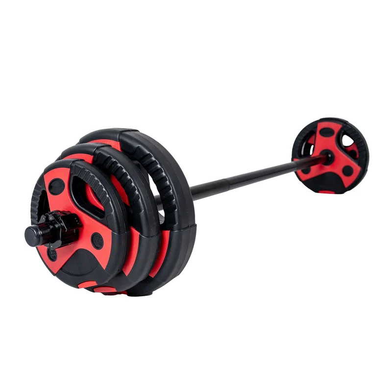 Kit Barre de Musculation Homefit 20 kg – Barre 140 cm – Disques Ajustables – Stop-Disques Inclus