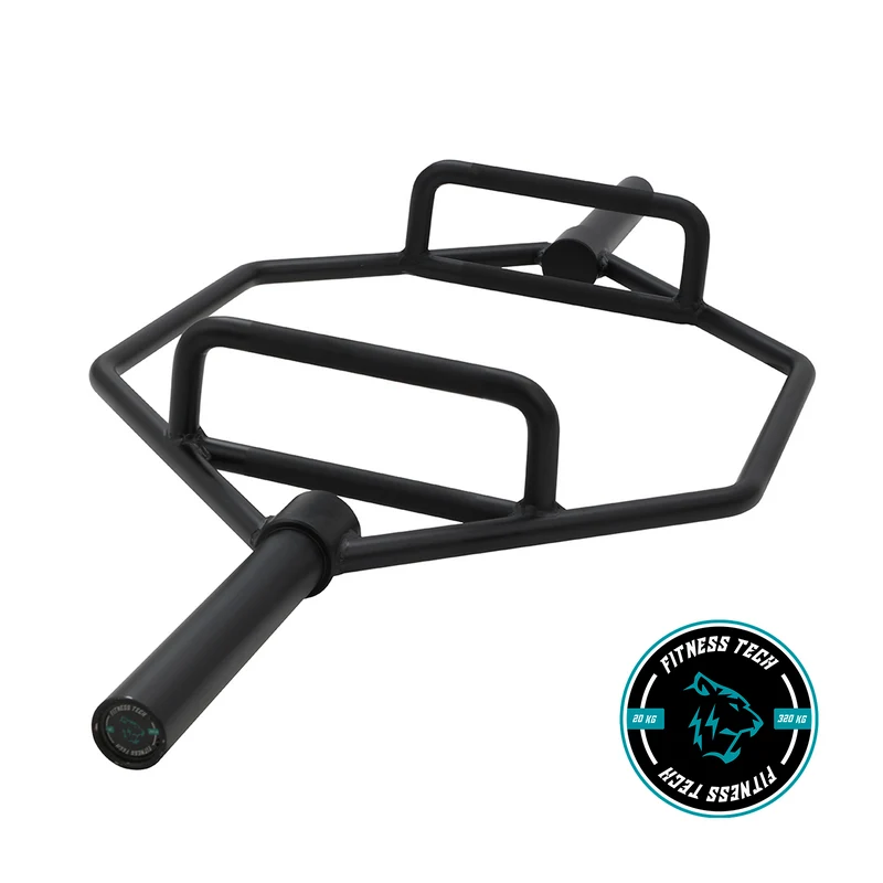 Barre olympique hexagonale | Barre de squat noire 50 mm (320 kg)
