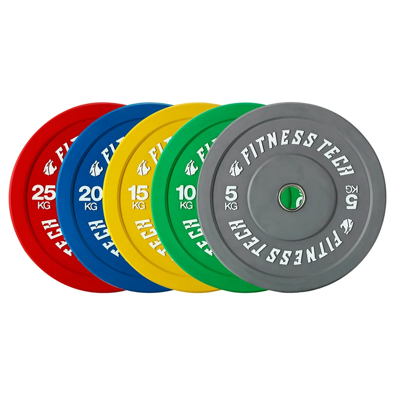 Lot de 150kg Disque Bumper Plate Couleurs Haute Résistance