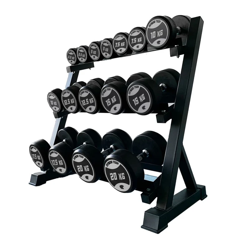 Rack Haltères + Haltères Ronds 2,5kg à 20kg