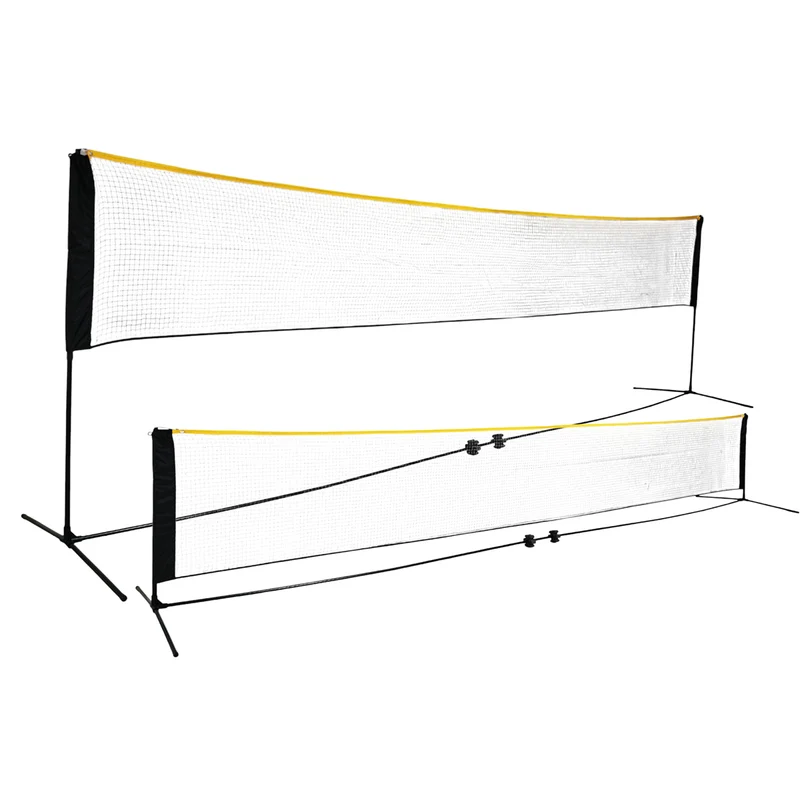 React Badminton Net Height Adjustable 500x80 cm