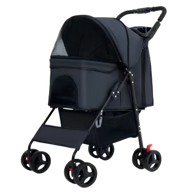 Trekker Pet Stroller 15 kg, Black