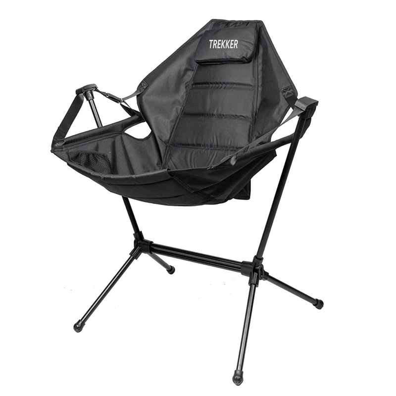Trekker Camping Chair Premium, black - max 150kg