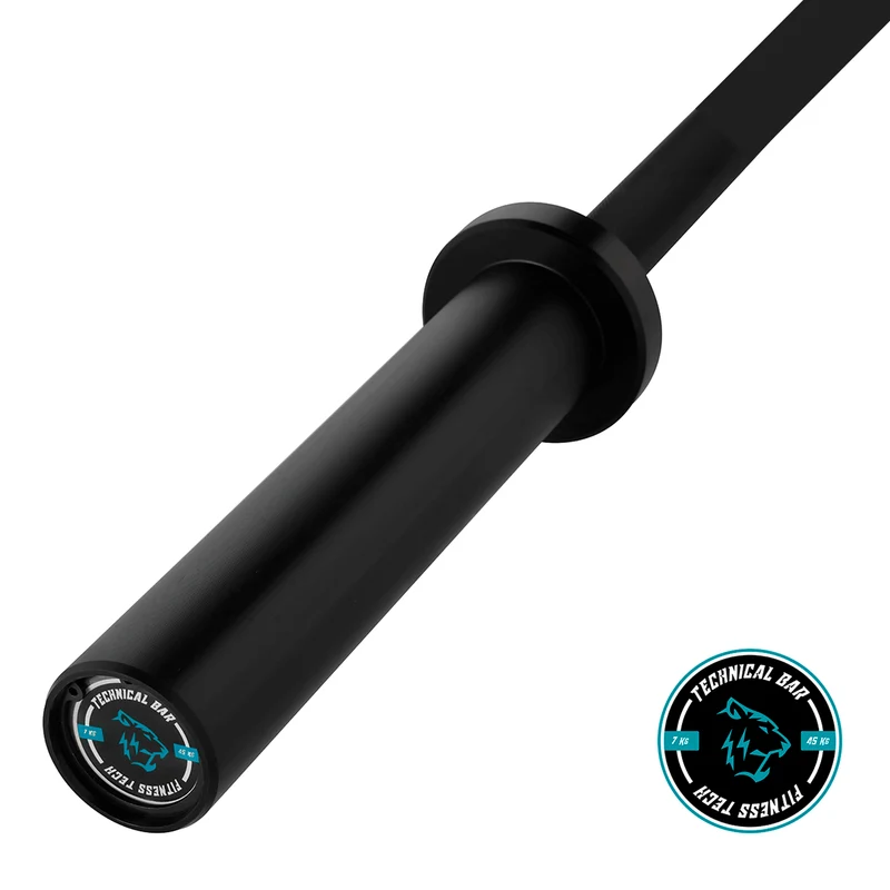 Barre technique noire 1,8 m x 50 mm - 2 roulements (45 kg)