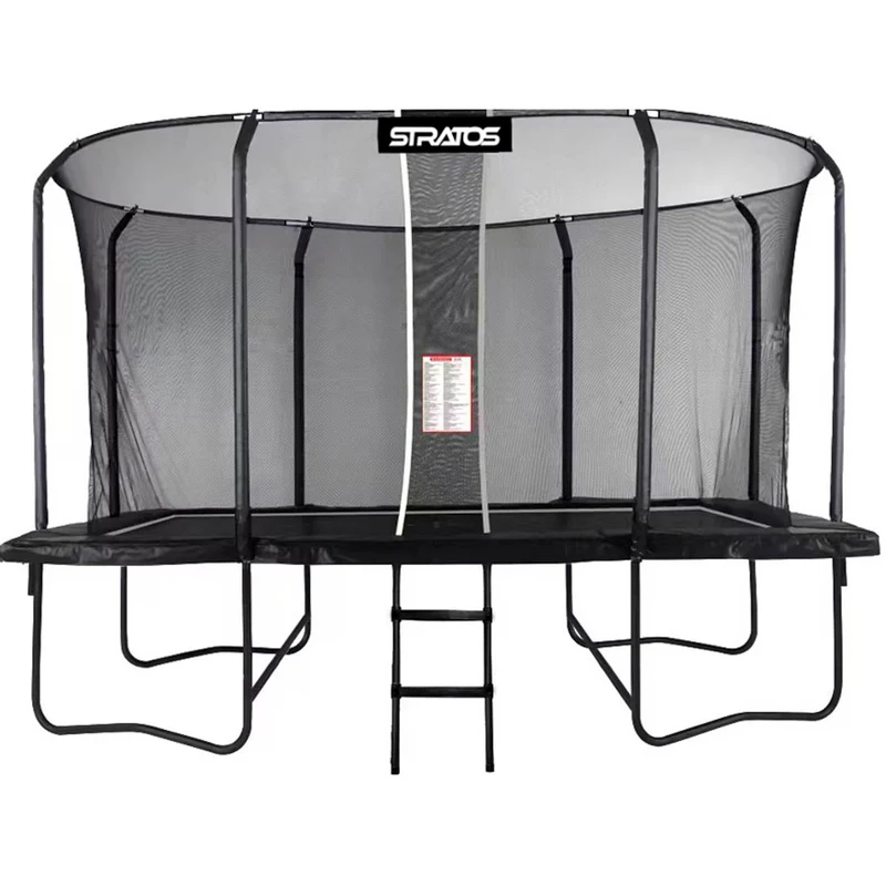 Stratos Rectangle Trampoline 275x427 cm Premium Black Line
