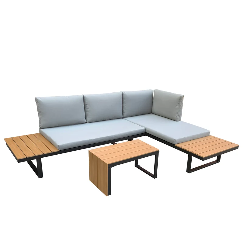 Lykke Patio conversation set Sundsvall, black
