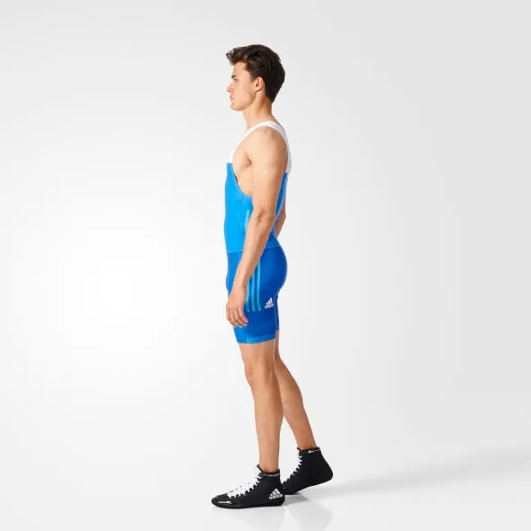 Adidas Tech Fall Wrestling Singlet Blue