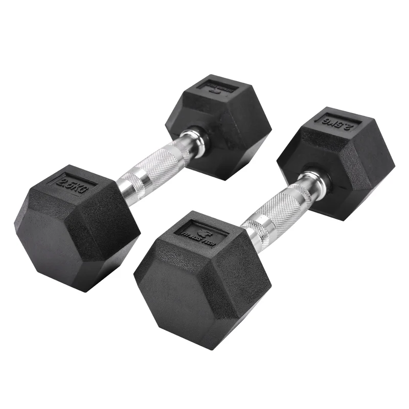Haltères hexagonaux 2,5 - 50 kg (2 unités)