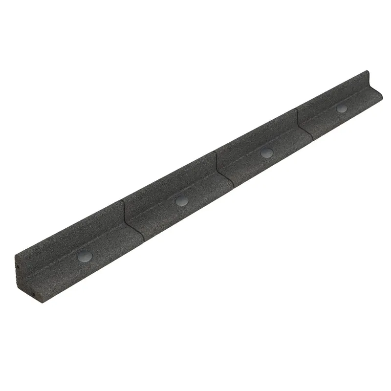 Lot de 8 Bordures de Jardin Flexibles en Caoutchouc 1,2 m & Maillet - Gris