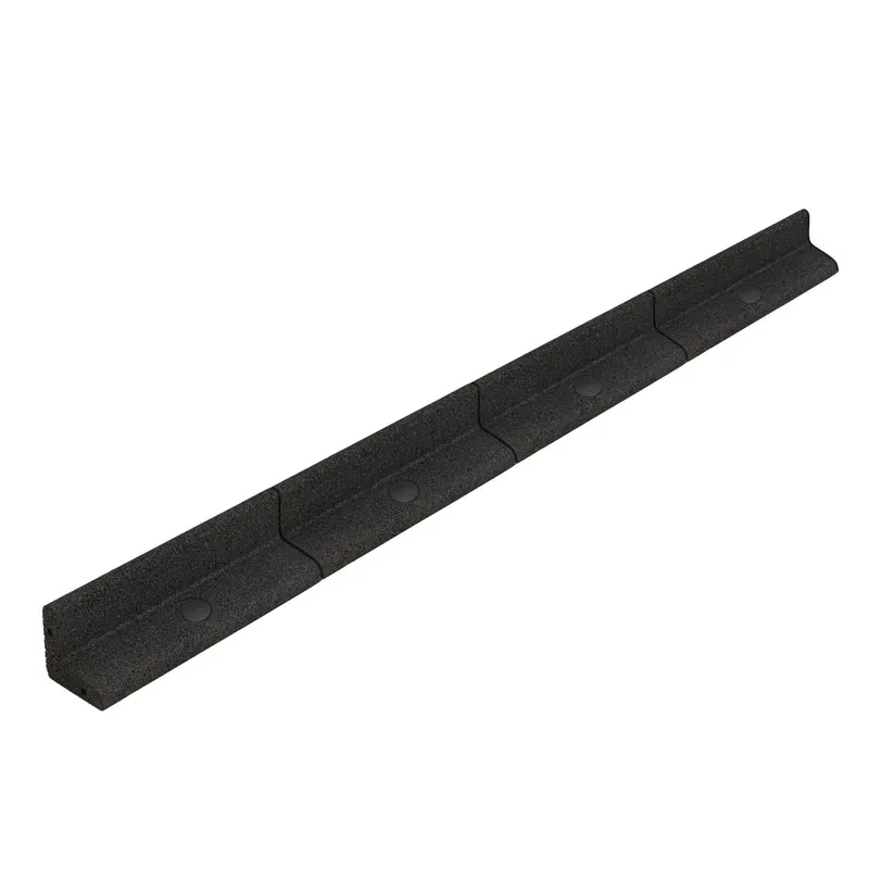 Lot de 10 Bordures de Jardin Flexibles en Caoutchouc 1,2 m & Maillet - Noir