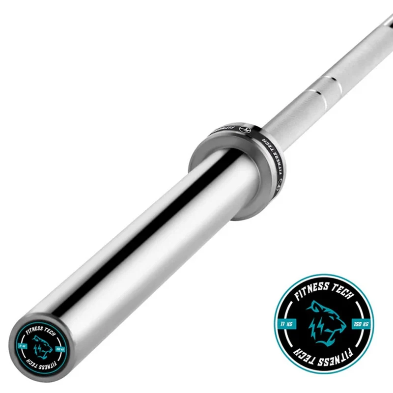 Barre olympique professionnelle 1,2 m x 50 mm - 2 roulements (150 kg)