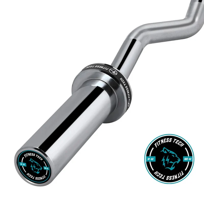 Barre super curl 1,2 m x 50 mm – 2 roulements (181 kg)