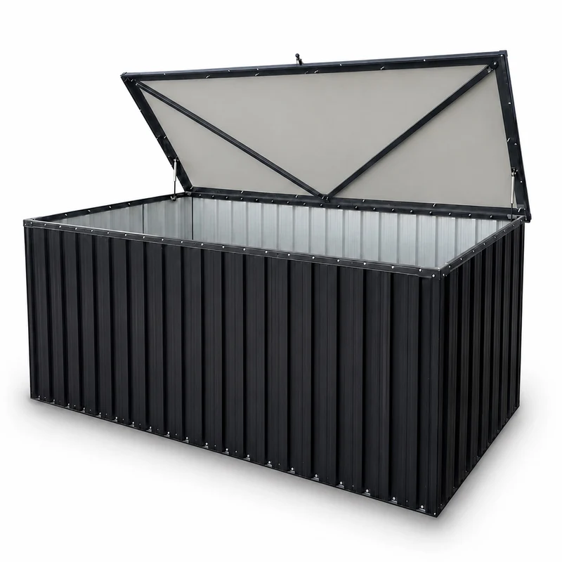 Fornorth Outdoor Storage Box 183x88x94cm 1303L, Black