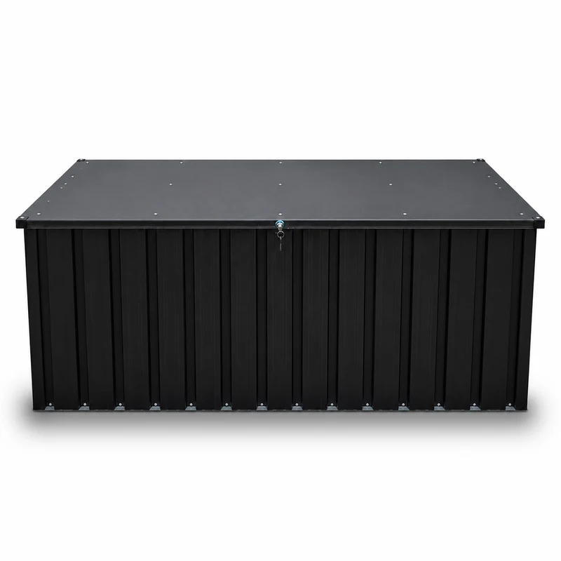 Fornorth Outdoor Storage Box 172x78x73cm 814L, Black