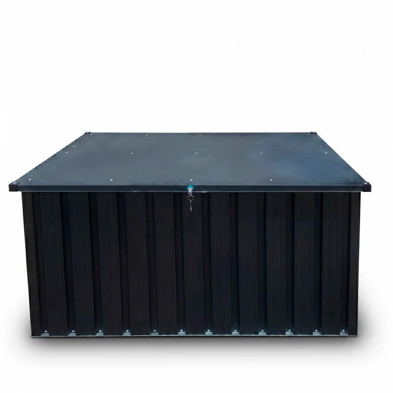 Fornorth Outdoor Storage Box 131x78x73cm 610L, Black