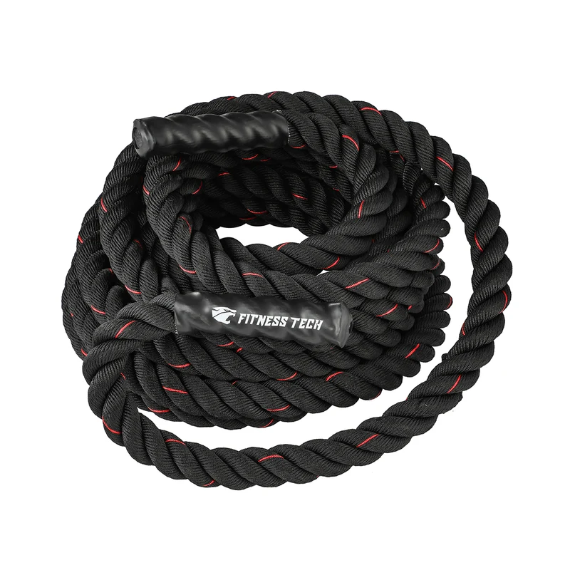 Corde Crossfit Combat 12Mx50MM Noir et Rouge