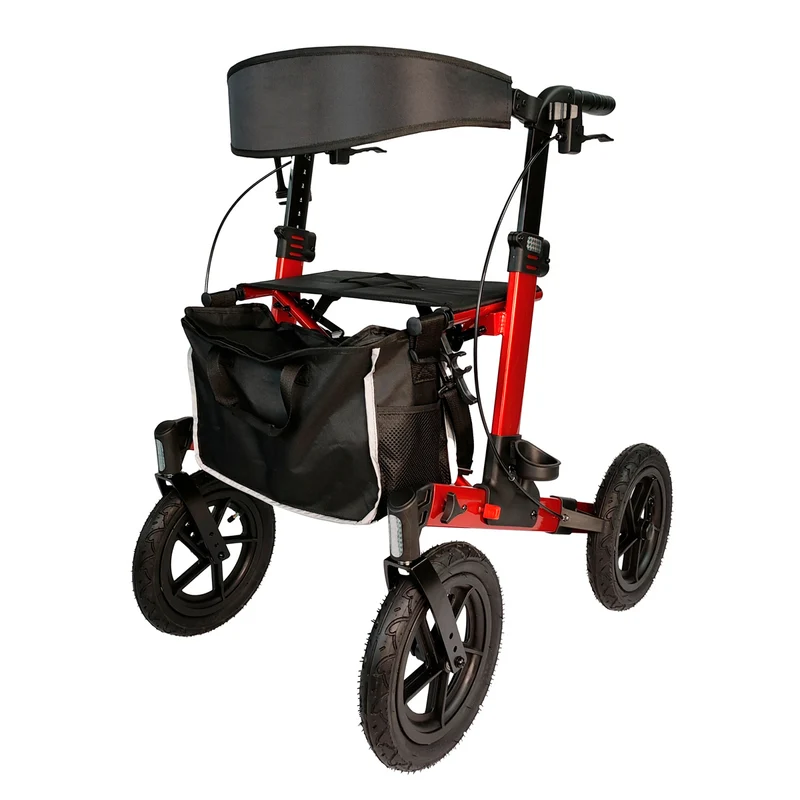 Arvo Rollator Outdoor, red