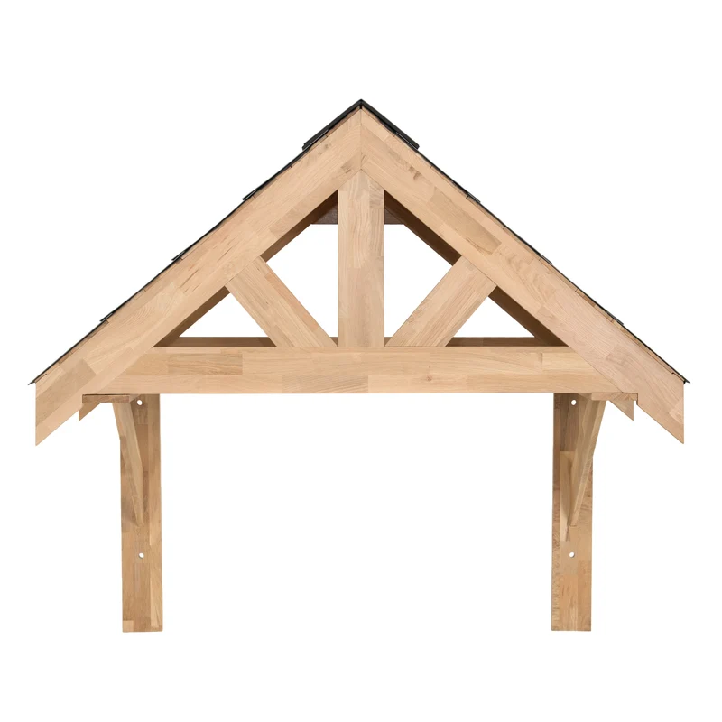Kit de Marquise en Bois Chêne Massif - 125 cm