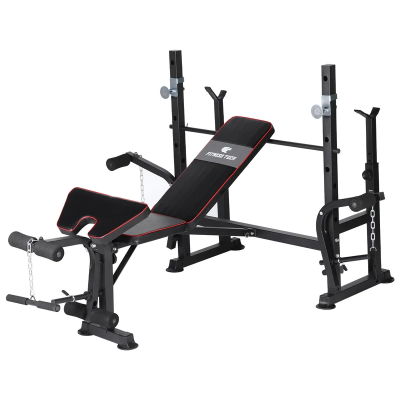 Banc multi-stations inclinable pour développé couché / squats