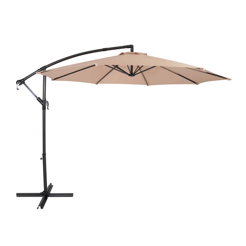 Parasol Banane à Mât Déporté 3 m - Beige