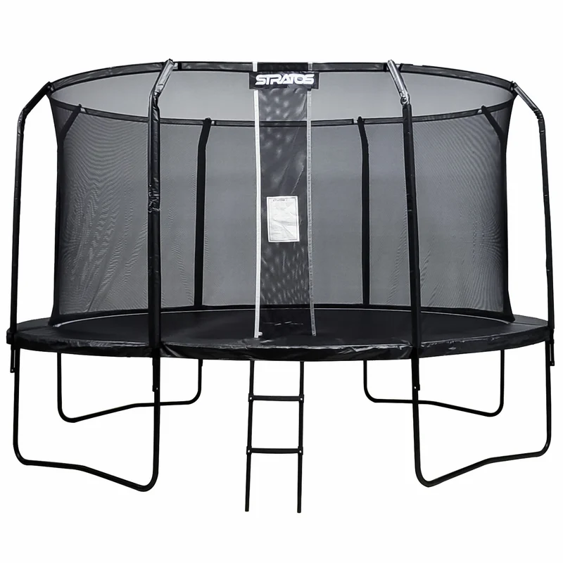 Stratos Trampoline 427cm with a safety net Premium Black Line