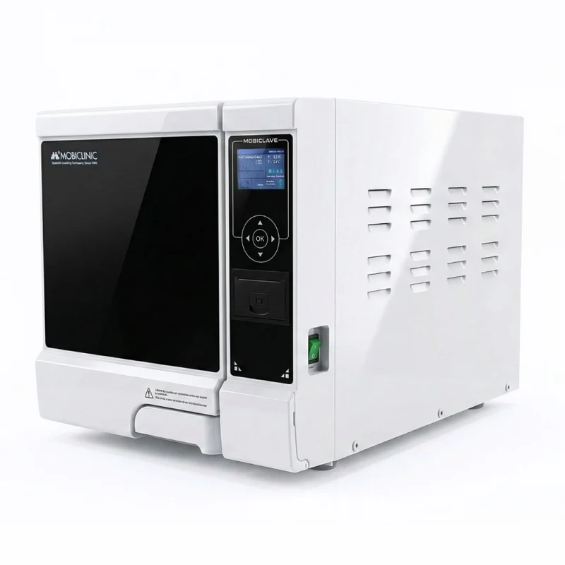 Autoclave de classe B 12 L | Désinfection à 99 % | Écran LCD | Imprimante et port USB | Cycles programmables | Mobiclave | Mobiclinic