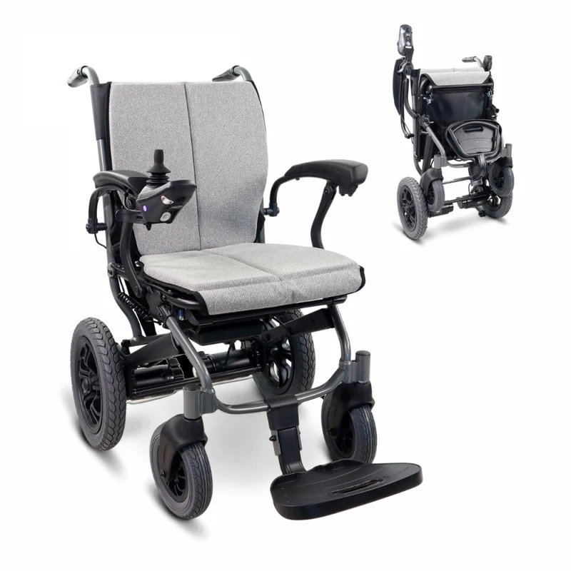 Fauteuil roulant électrique | Pliable | Aluminium | Double mode | Autonomie de 20 km | Jusqu'à 100 kg | Verona | Mobiclinic