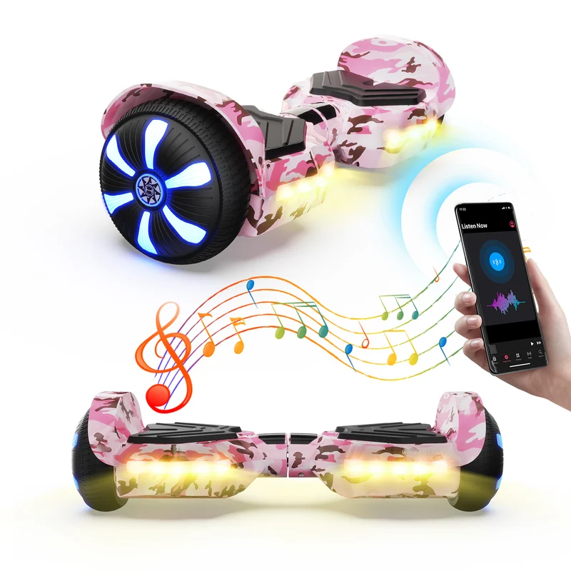 H2 Self Balancing Hoverboard with Bluetooth & LED 6.5"
