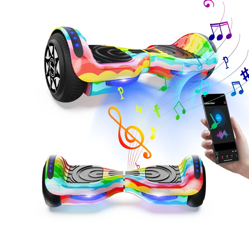 H1 6.5" Self Balancing Hoverboard with Bluetooth Music and LED Lights