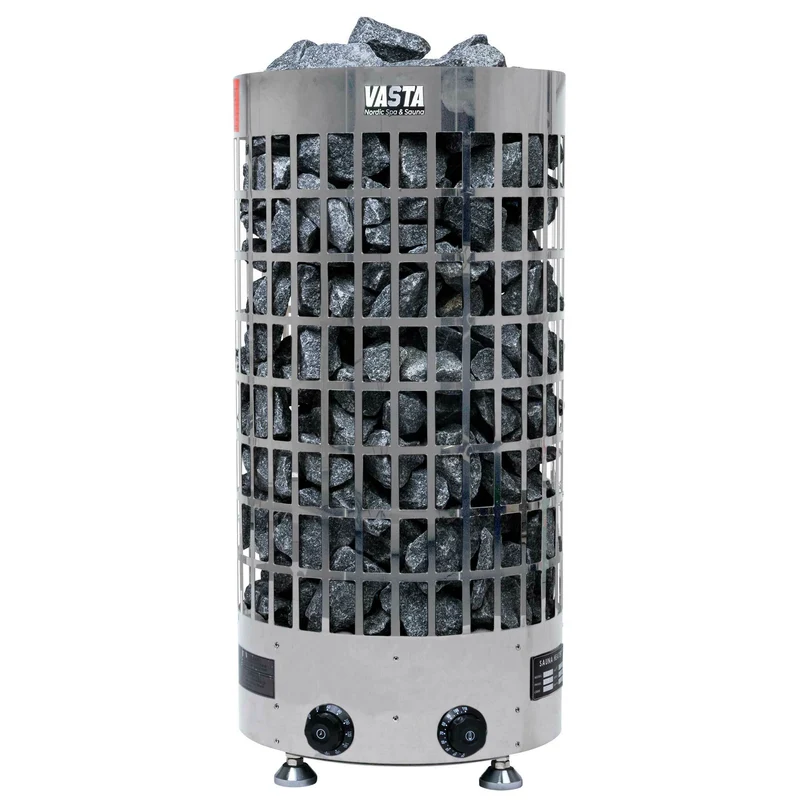 Vasta Electric Sauna Heater Ignite 8kw, fixed control, 7-12m3, steel