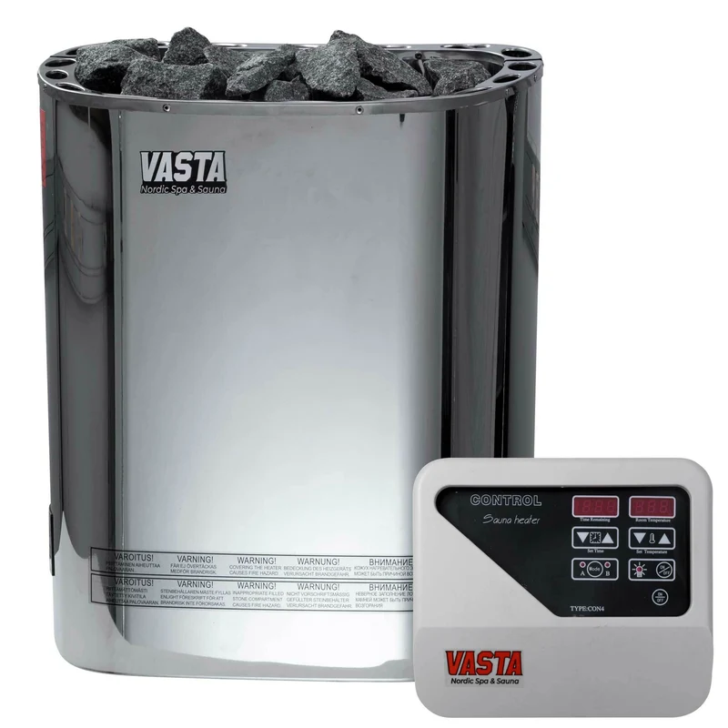 Vasta Electric Sauna Heater Blaze 6kw, separate control, 5-8m3, steel