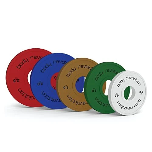 Lot Complet Disques de Musculation Fractionnés - 15 kg (1 x 0,5 kg, 1 x 1 kg, 1 x 1,5 kg, 1 x 2 kg, 1 x 2,5 kg)