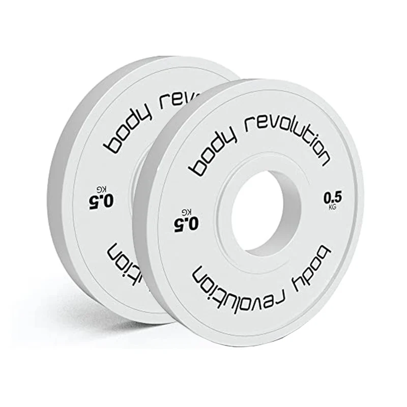 2 Disques de Musculation Fractionnés de 1 kg (2 x 0,5 kg)
