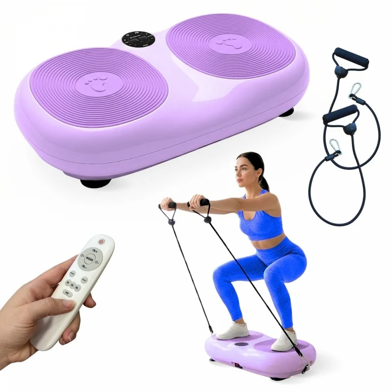 Plateforme vibrante | 99 niveaux de vitesse | 9 programmes | Bandes élastiques | Écran et télécommande | Karol | Mobiclinic