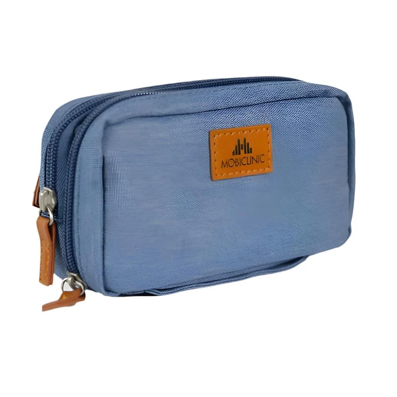Pochette / trousse isotherme | Tissu effet jean | Pour personne diabétique | Diabetics's | Mobiclinic