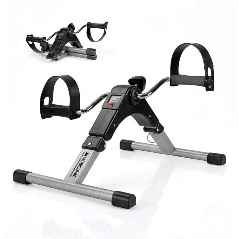 Pédalier pliable | Résistance réglable | Écran | Appareil de musculation pour bras et jambes | Antidérapant | Ronda | Mobiclinic