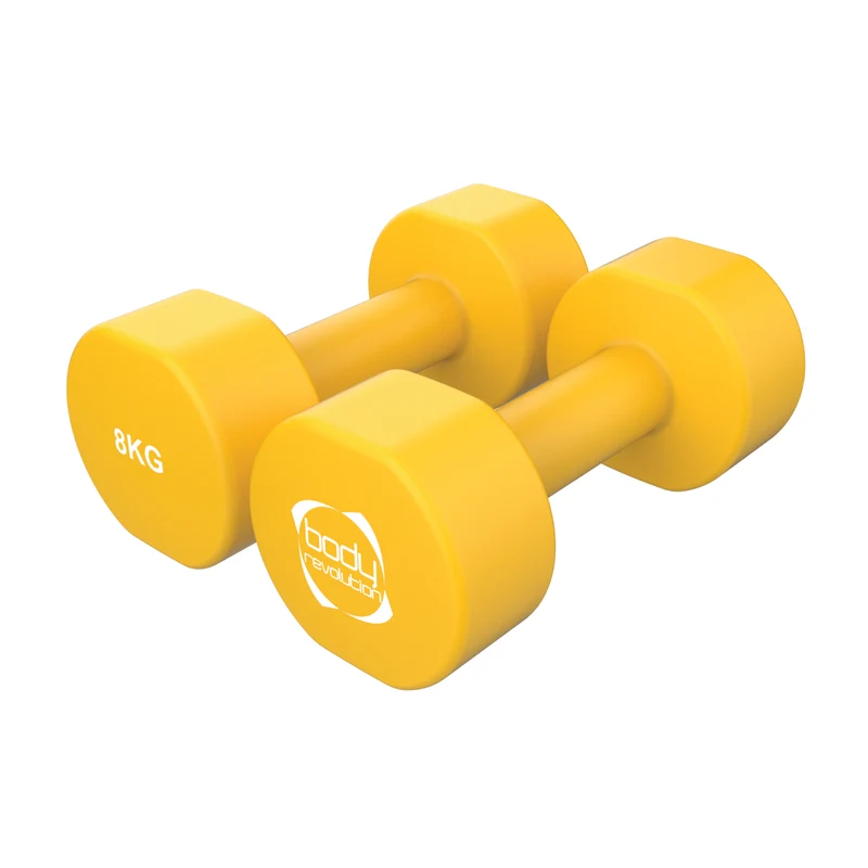 2 Haltères en Néoprène de 8 kg