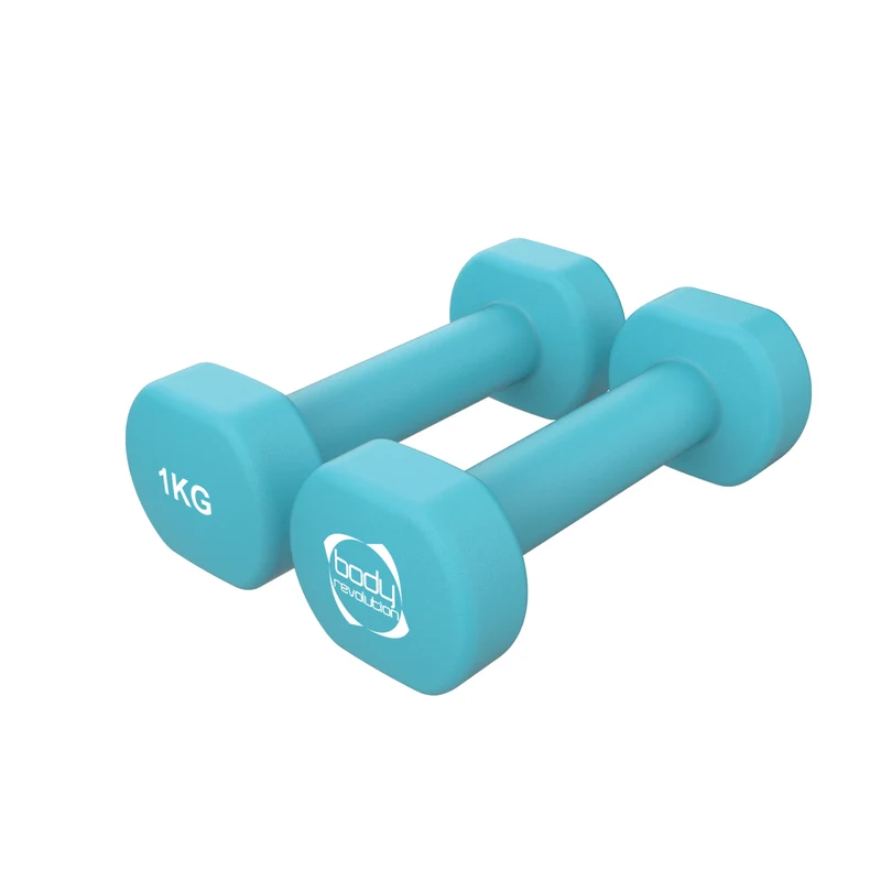 2 Haltères en Néoprène de 1 kg