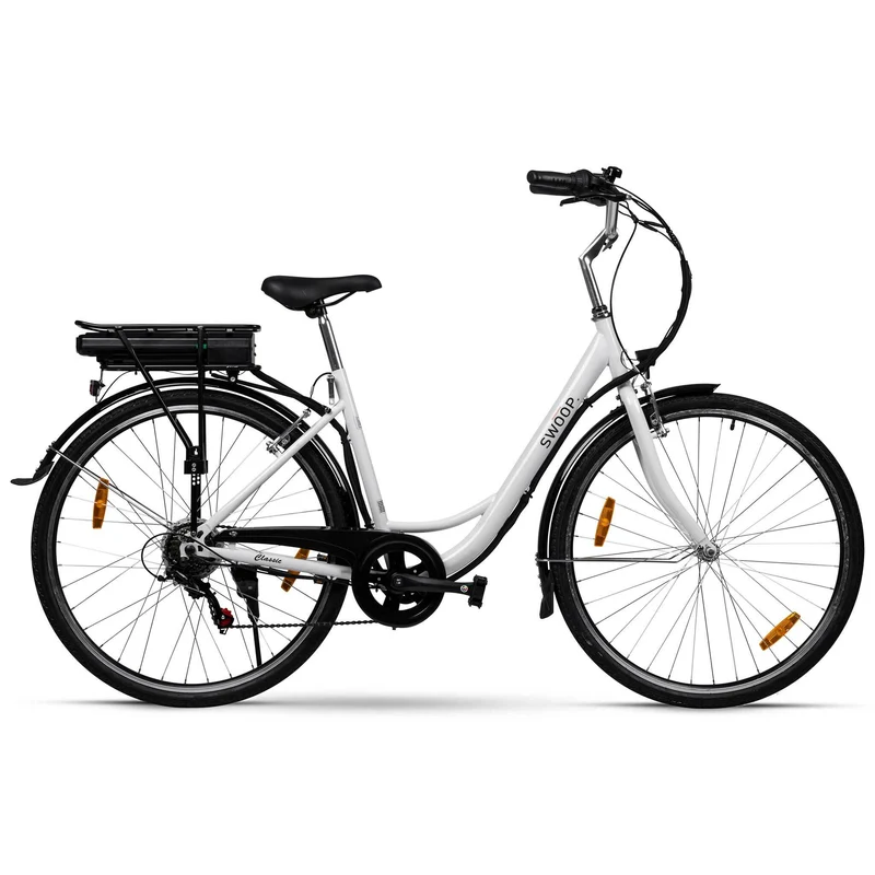 Swoop Electric Bike Classic, Women 28" White