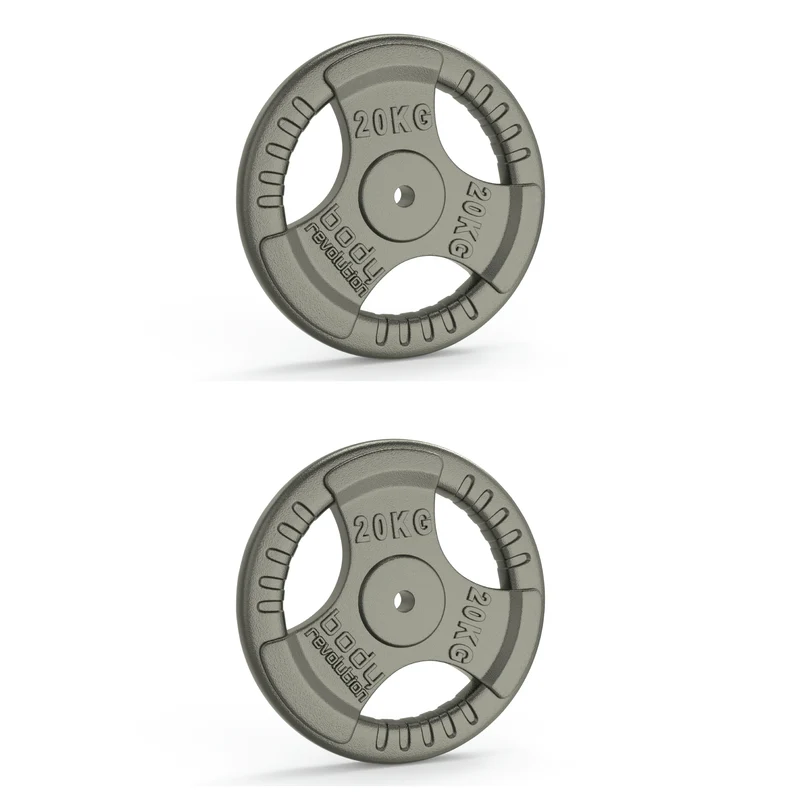 2 Disques de Musculation en Fonte de 40 kg (2 x 20 kg)