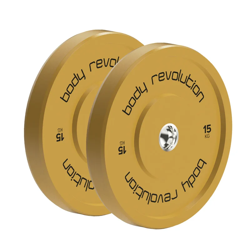 Lot de 2 Disques Olympiques Bumpers - 30 kg (2 x 15 kg)