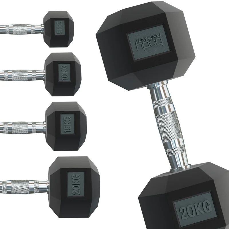 Lot de 2 Haltères Hexagonaux de 7 kg