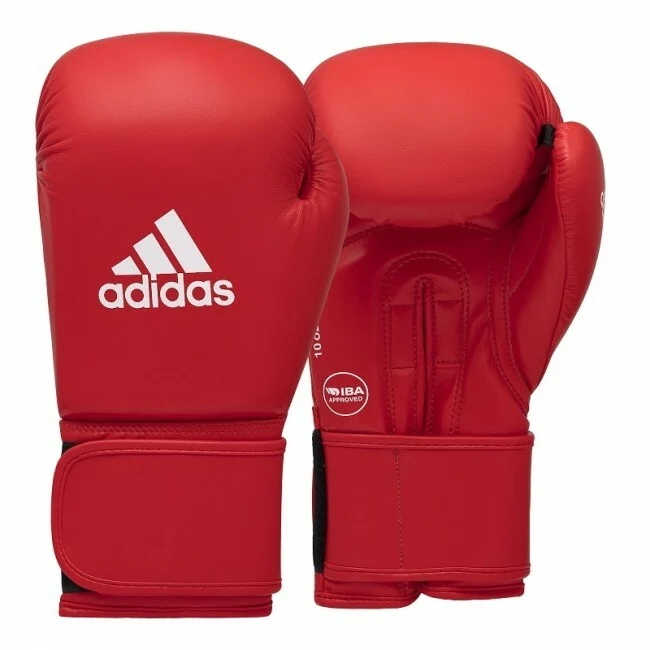 Adidas IBA Boxing Gloves, red